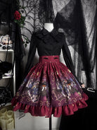 Witching Night - Gothic Lolita SK Halloween Chiffon Skirt