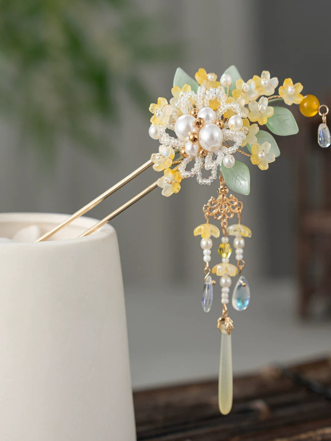 Golden Autumn Hair Stick | Ancient Chinese Hair Accessory