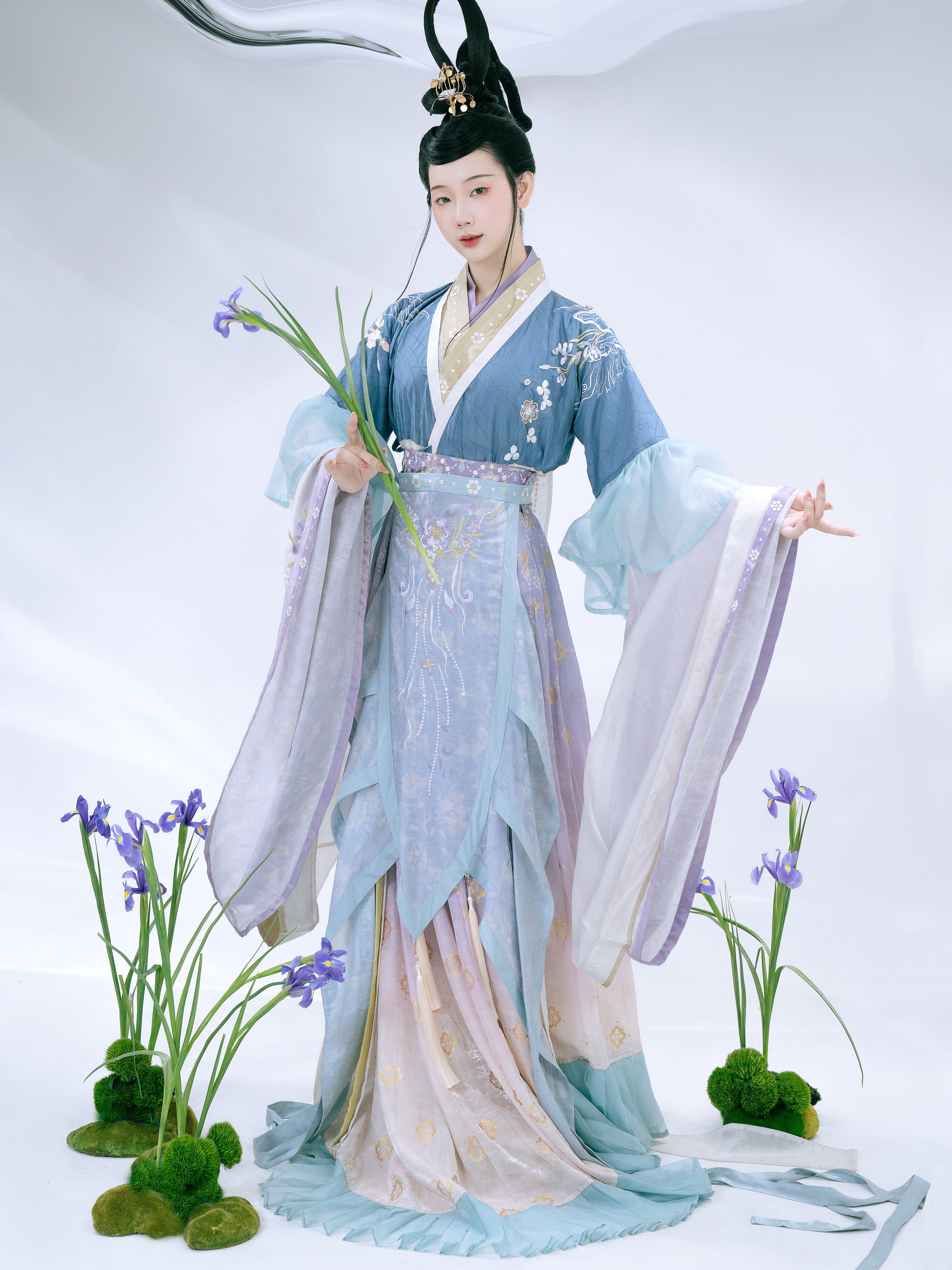 Wei Jin Dynasty Qiyao Ruqun Hanfu | Lady Xiang 湘夫人