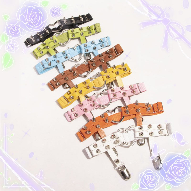 Punk Lolita Garters Stocking Clips Multicolors