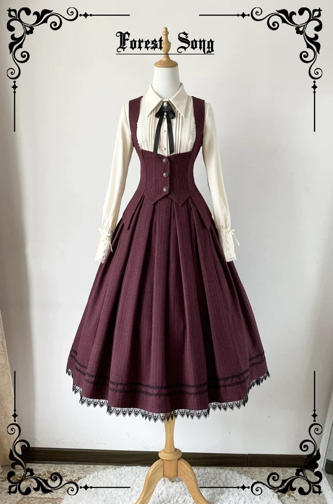 Griffin's Appointment - Vintage Lolita Vest Swallow Tail Vest