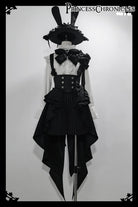 Rabbit Theater - Ouji Lolita White Blouse and Striped Shorts Set