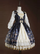 Classic Lolita JSK Suit Gold Foil Stamping Lolita Dress