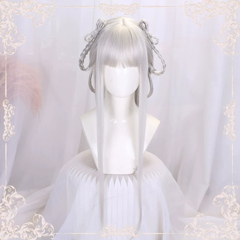 Silver Moon - Qi Lolita Fantasy Costume Hair Wig