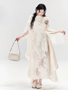 White Moonlight 白月光 - New Chinese Style Light Gold Dress