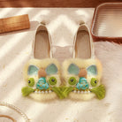 Lucky Tiger | Real Rabbit Fur Embroidered Shoes(福虎)
