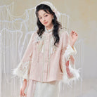 Rose Jade Orchid 粉玉嘉兰 - Song Dynasty Modern Hanfu Short Jacket Set (Preorder)