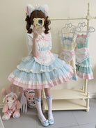 Cat Ear Tale - Sweet Lolita Jumper Dress, Detachable Apron