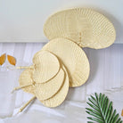 Zhu Shan 竹扇 Old-Fashioned Portable Woven Unisex Bamboo Fan