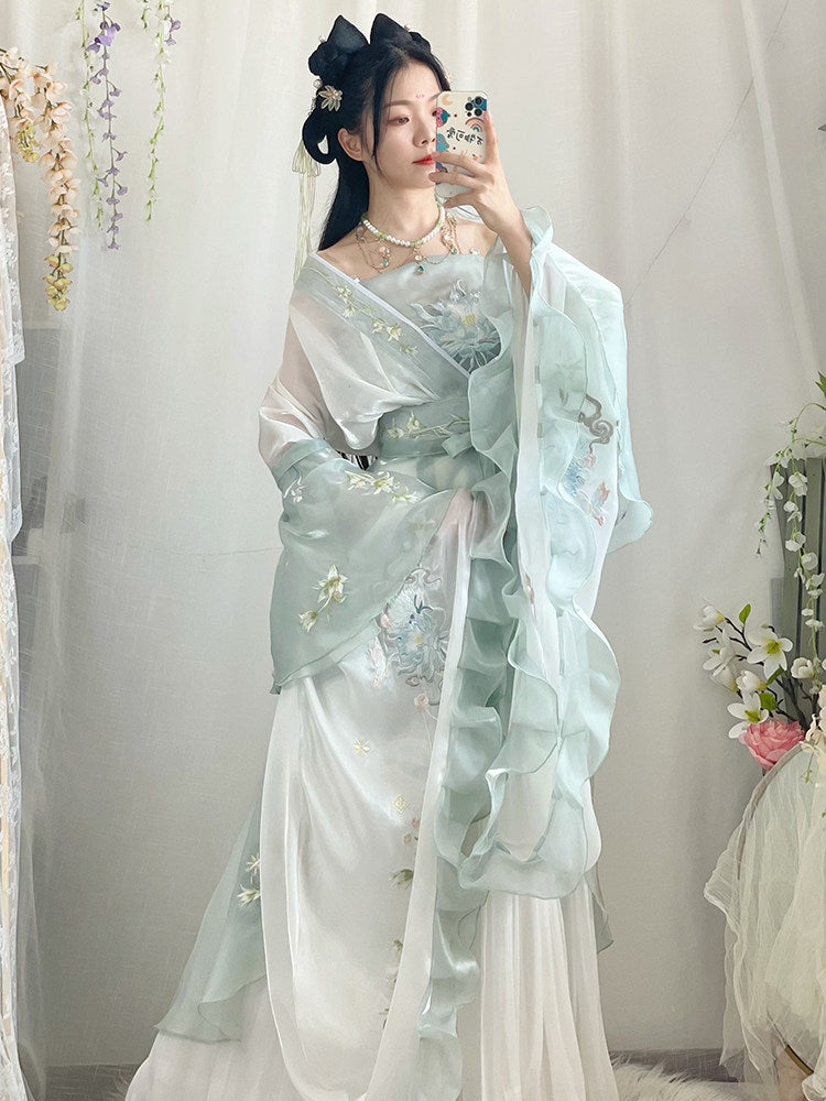Wei Jin Dynasty Qiyao Ruqun Hanfu | Jieyou 解忧