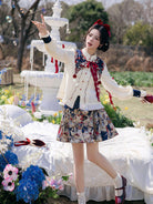Ming Dynasty Snow White Modern Hanfu and Mini Mamianqun - Apple Crisp 苹果酥