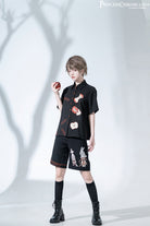 Badapple - Ouji Lolita Black Shirt and Shorts Set