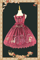 Cinderella - Velvet Classic Lolita JSK Dress, Princess Embroidery