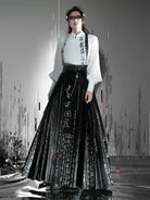 New Chinese Style Modern Hanfu Outfit - Splashing Ink 泼墨书法(Preorder)