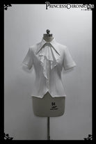 The Dawn of Arrival - Ouji Lolita Fitted Blouse with Detachable Jabot
