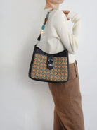 Gu Hua 古花 Ancient Flower Leather Shoulder Bag