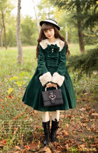 Casual Lolita Winter Wool Down Coat Multicolors