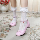 Shell Dew - Sweet Lolita Bow Round Toe Shoes