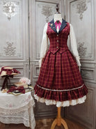 Rose - Elegant Lolita Fishbone Grid Skirt Customized