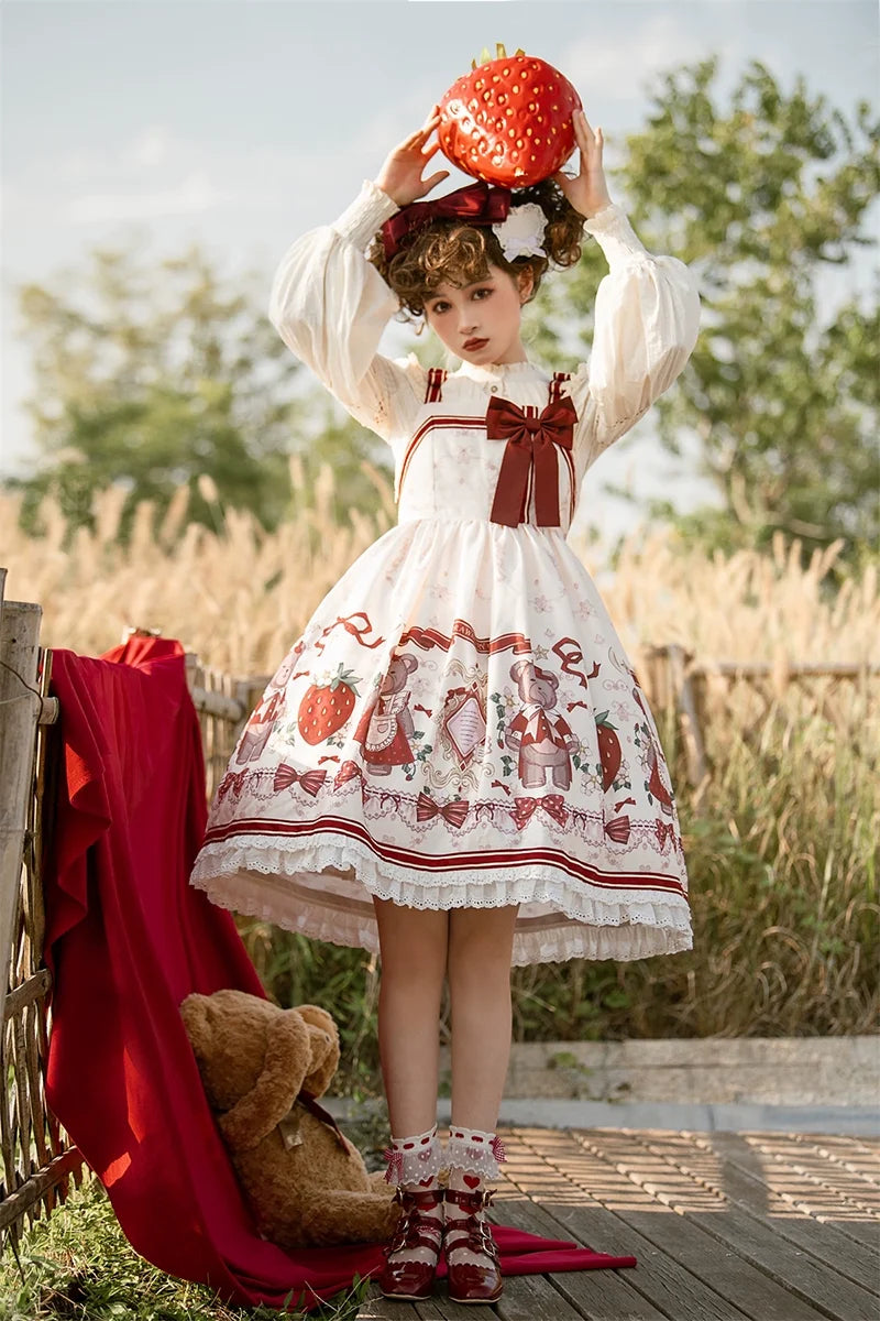 Winter Gift - Kawaii Lolita JSK and Coat Set
