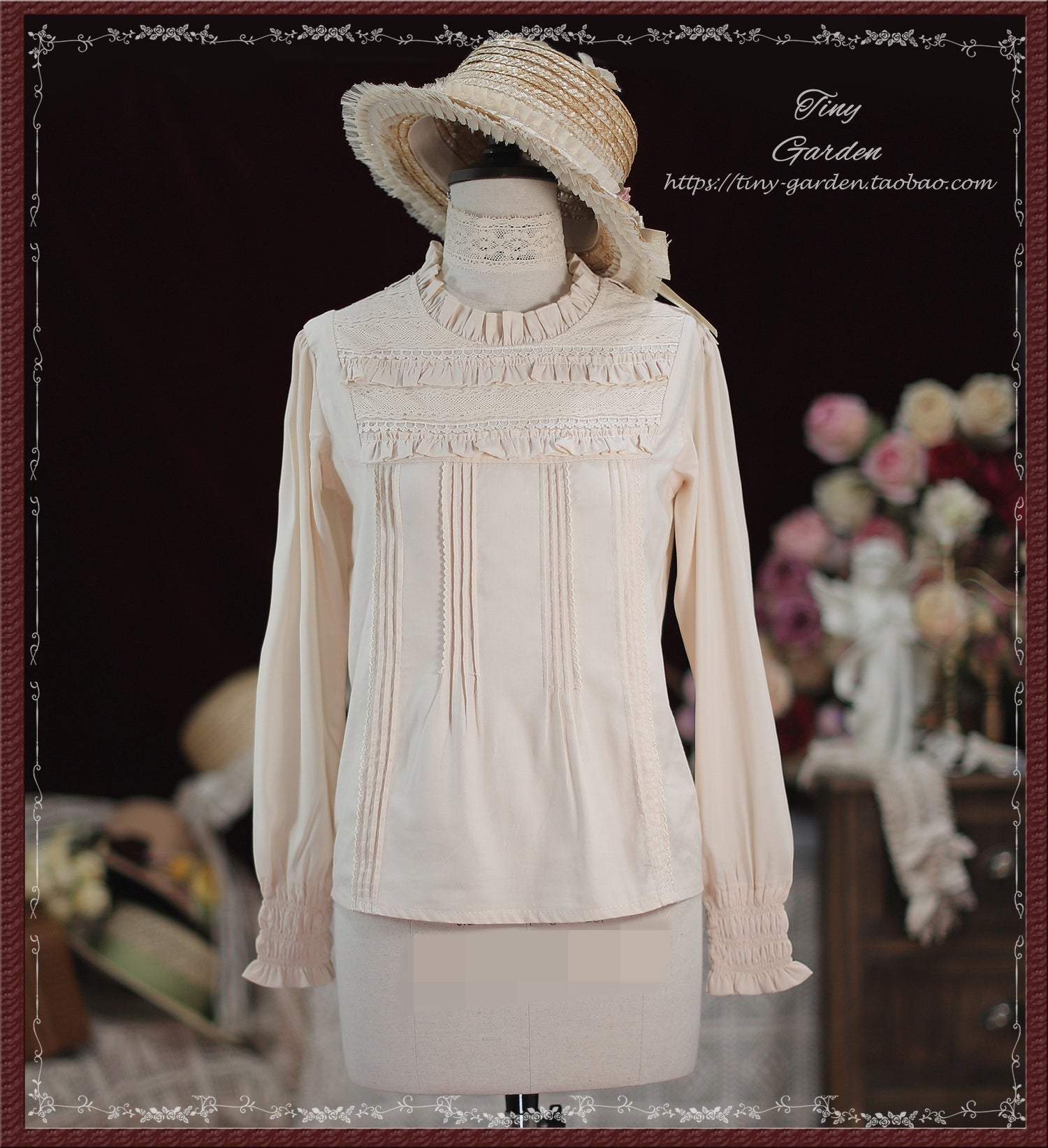 Memories - Cotton Lolita Lace Bow Tie Girls Blouse