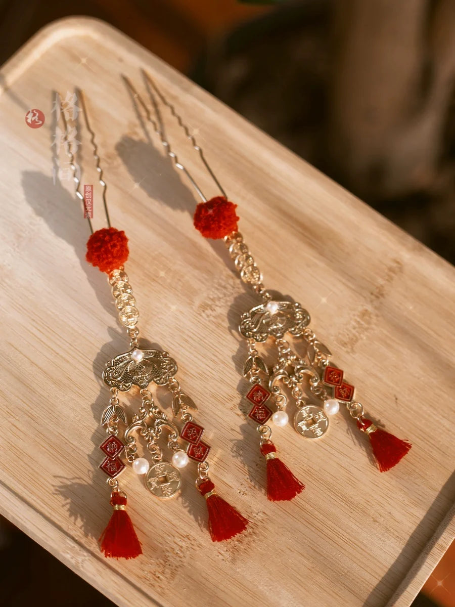 Hanfu Hair Accessories for Chinese New Year | Fortune Treasure