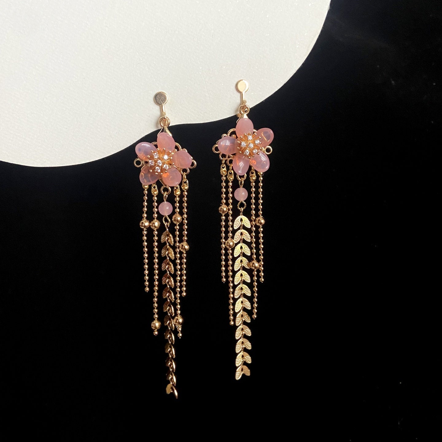 Cherry Blossom Dangling Earrings | Hanfu Jewelry