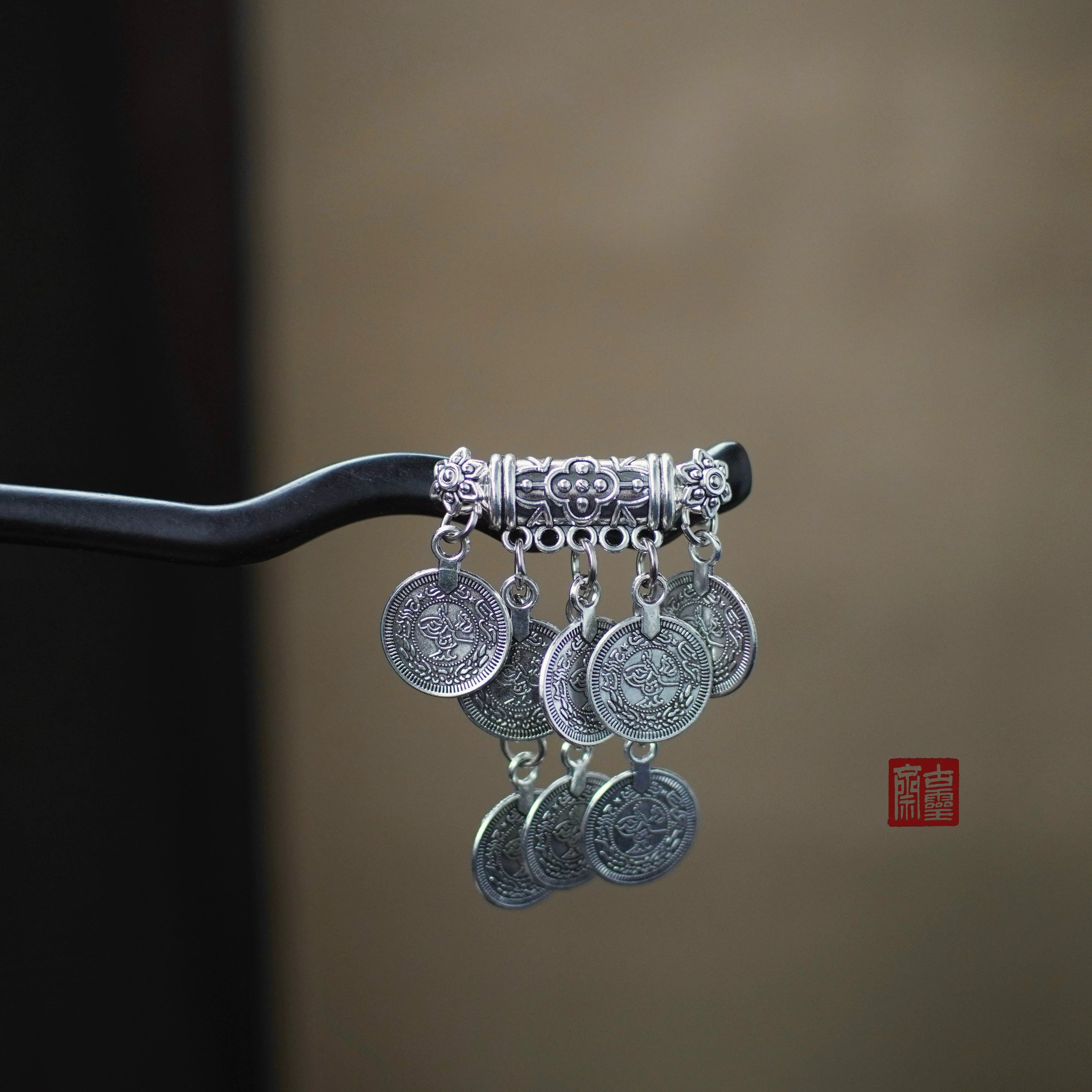 Miao Drums Hair Stick | Ancient Chinese Hair Accessory