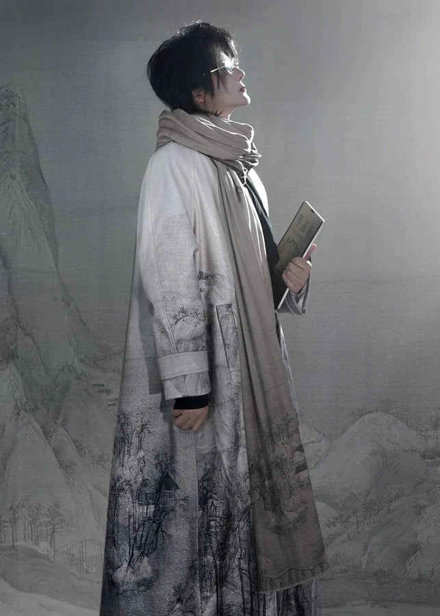 Snow Moutains | Modern Unisex Coat And Scarf (江山覆雪)