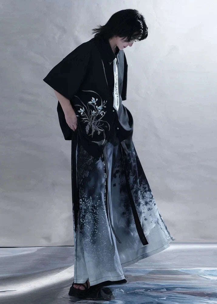 Ink Tide | Modern Summer Unisex Pants Set (墨海潮升)