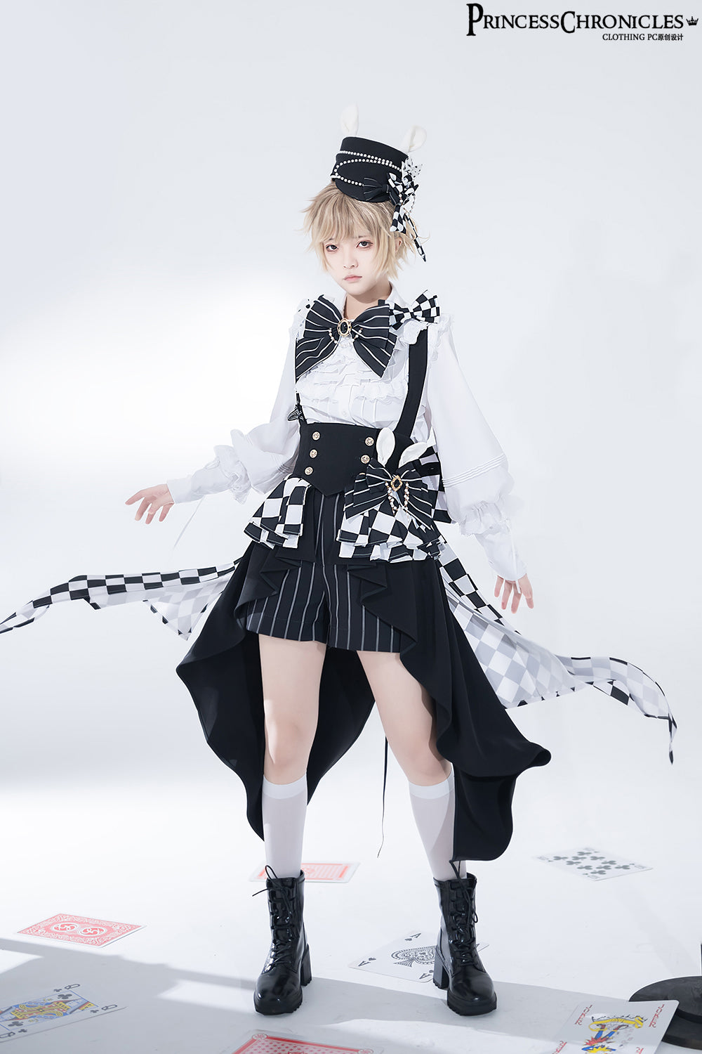 Rabbit Theater - Chessboard Ouji Fashion Shirt Set