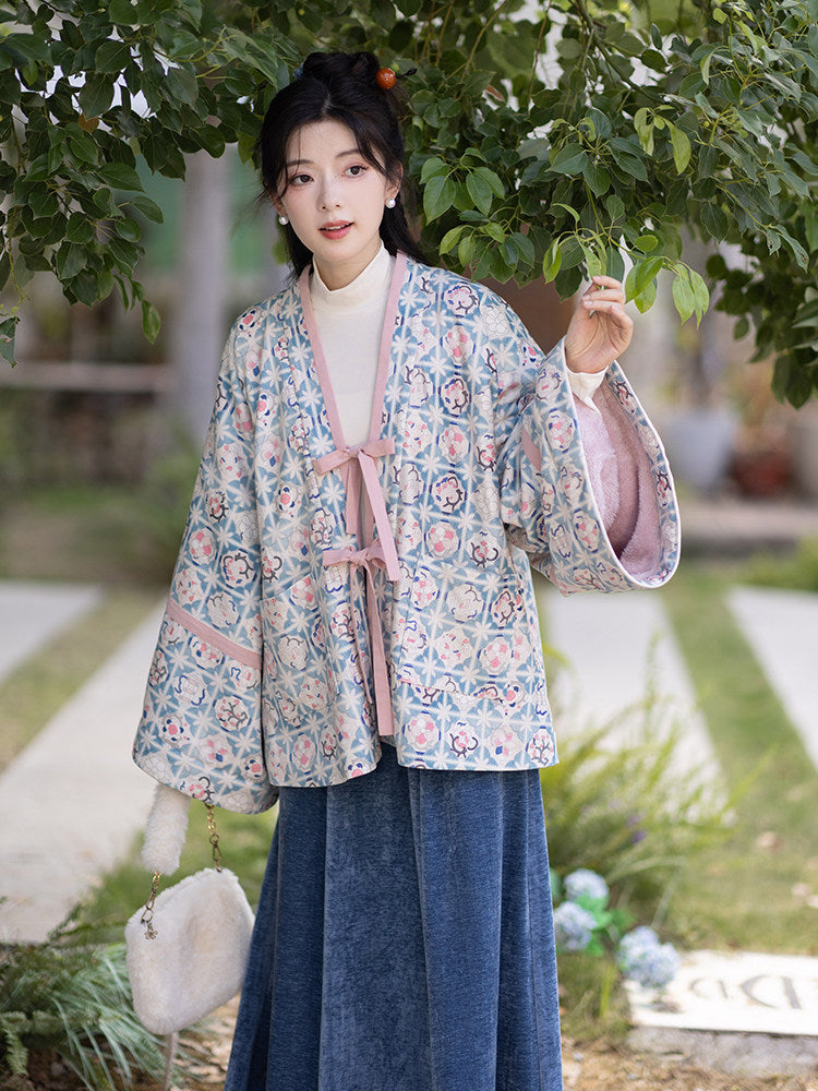 Jin Dynasty Modern Hanfu Cardigan and Elastic Skirt - Ancient Song 古调歌 (Preorder)