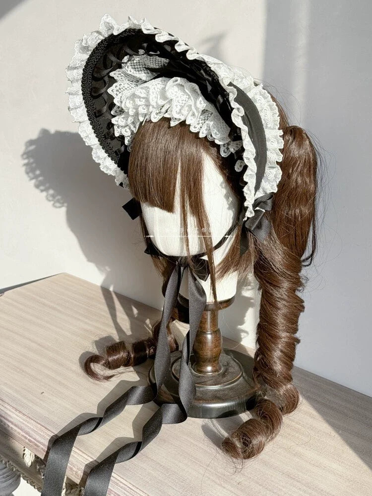 Elegant Lolita Bonnet Velvet Lolita Hat