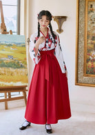 Camellia | Modern Red Long Dress (夏日校服)