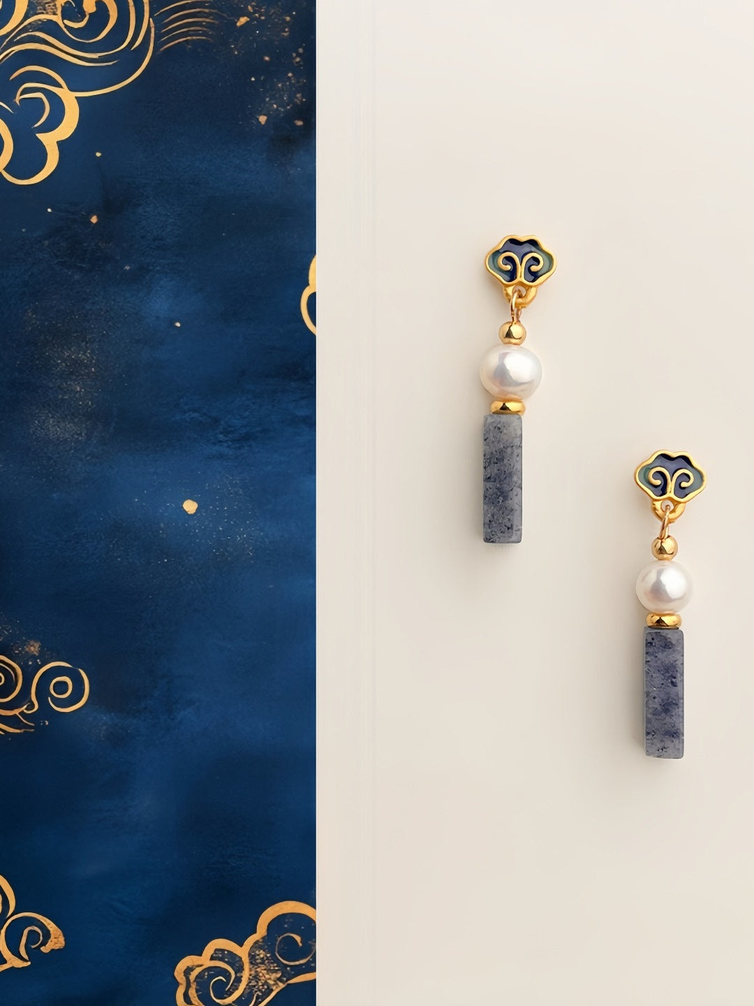 Auspicious Clouds Earrings | Cheongsam Jewelry
