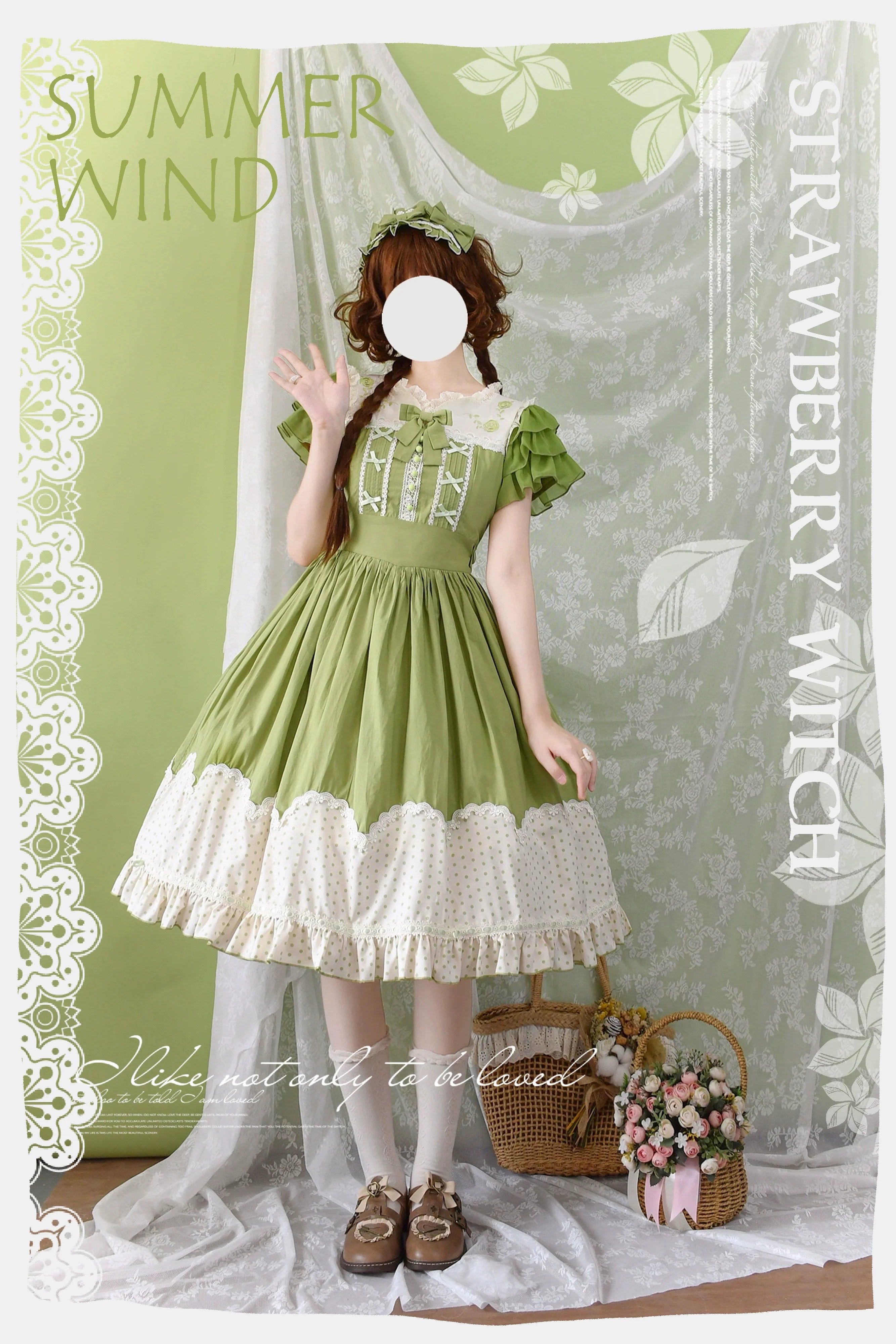Summer Breeze - Sweet Lolita OP Embroidery Daily Lolita Dress