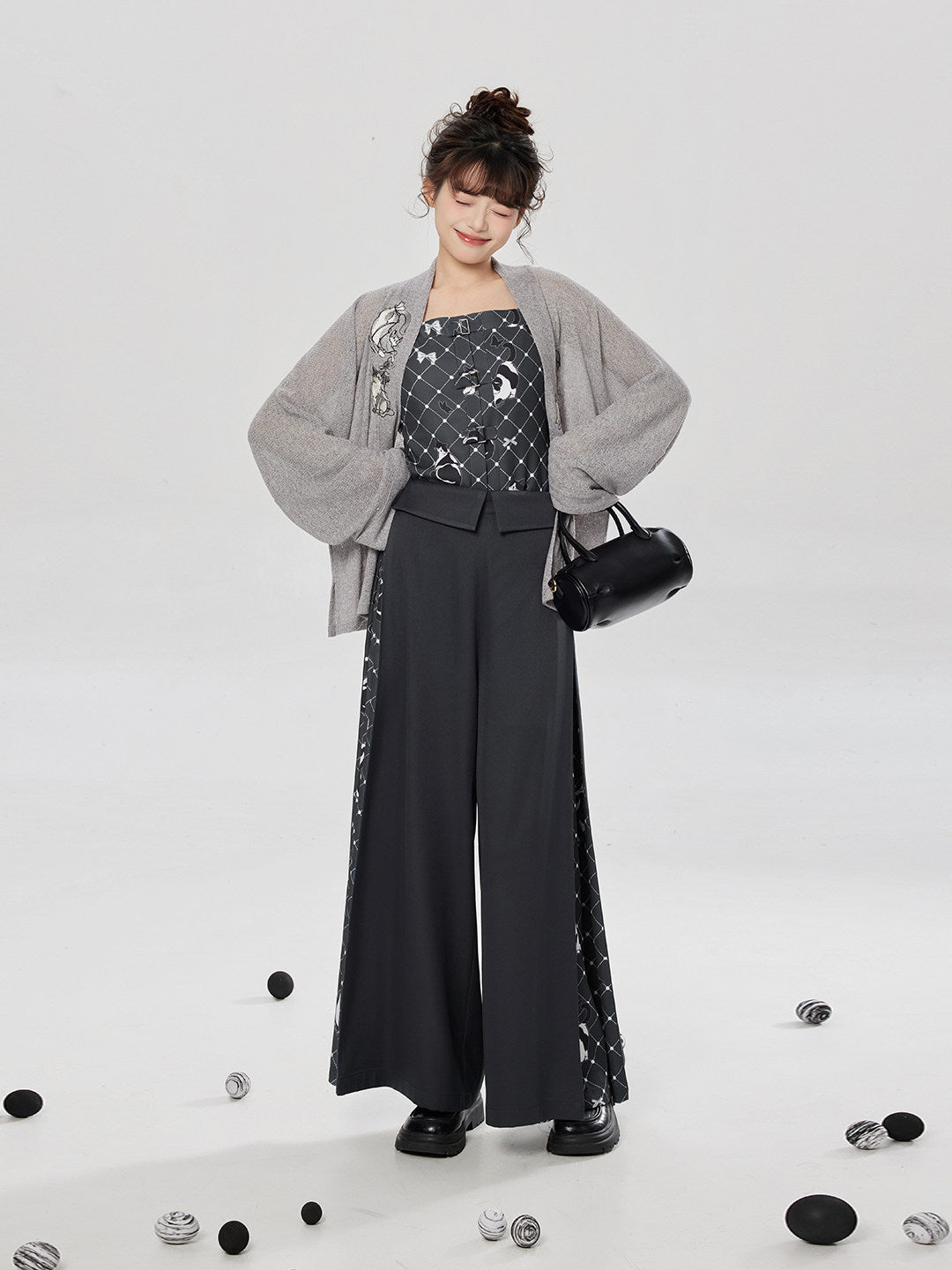Meow Fun | Modern Song Dynasty Jacket and Pants Set