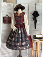 German Bookshelf - Classic Lolita Printed JSK Dress