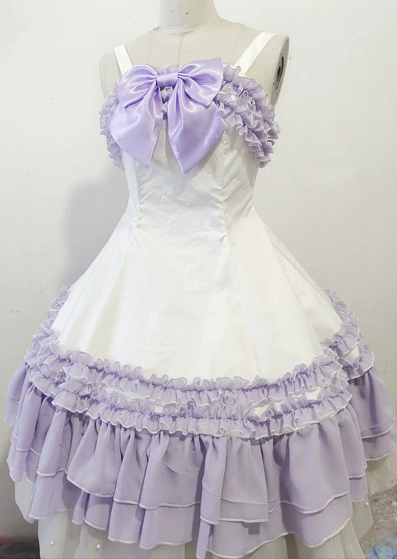 Sweet Lolita JSK Dress, Back Shirring, Side Zipper