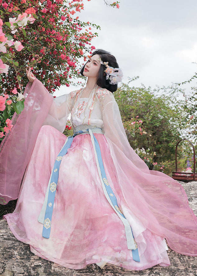 Lotus Fairy | 3-Piece Embroidered Hanfu (芙蕖)