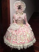 Rose Garden Prelude - Sweet Lolita OP Dress, Floral Printed