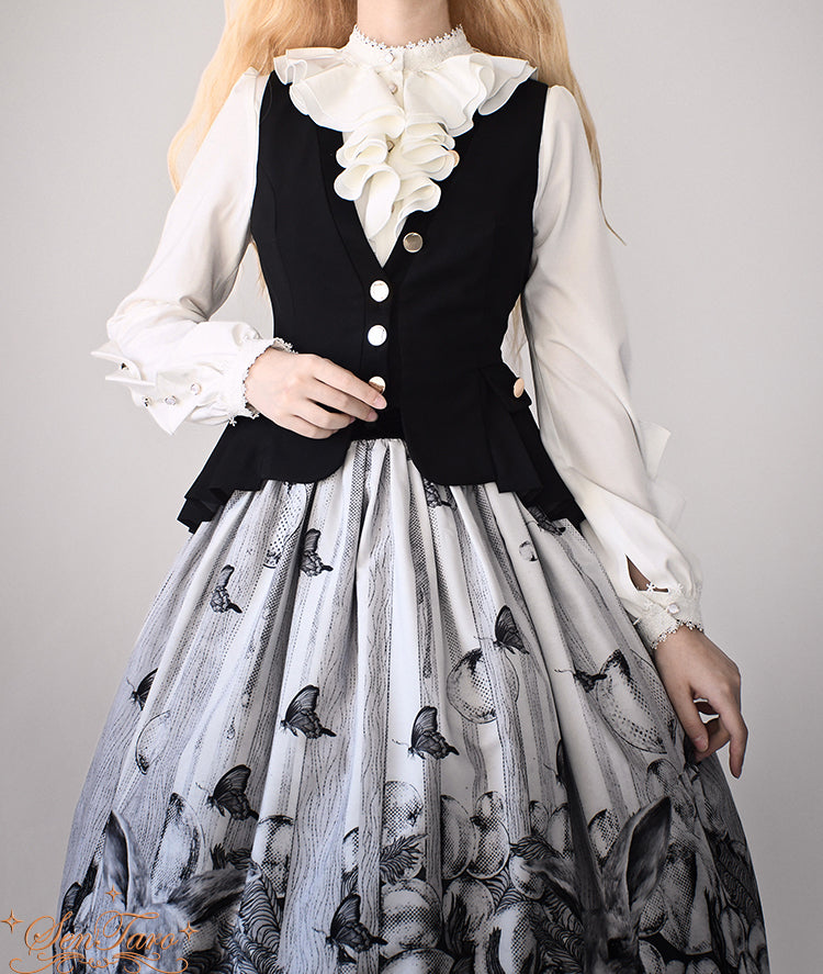 Dark Forest - Elegant Baroque Lolita Blouse