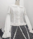 Sweet Lolita Peter Pan Collar Blouse, Detachable Sleeves