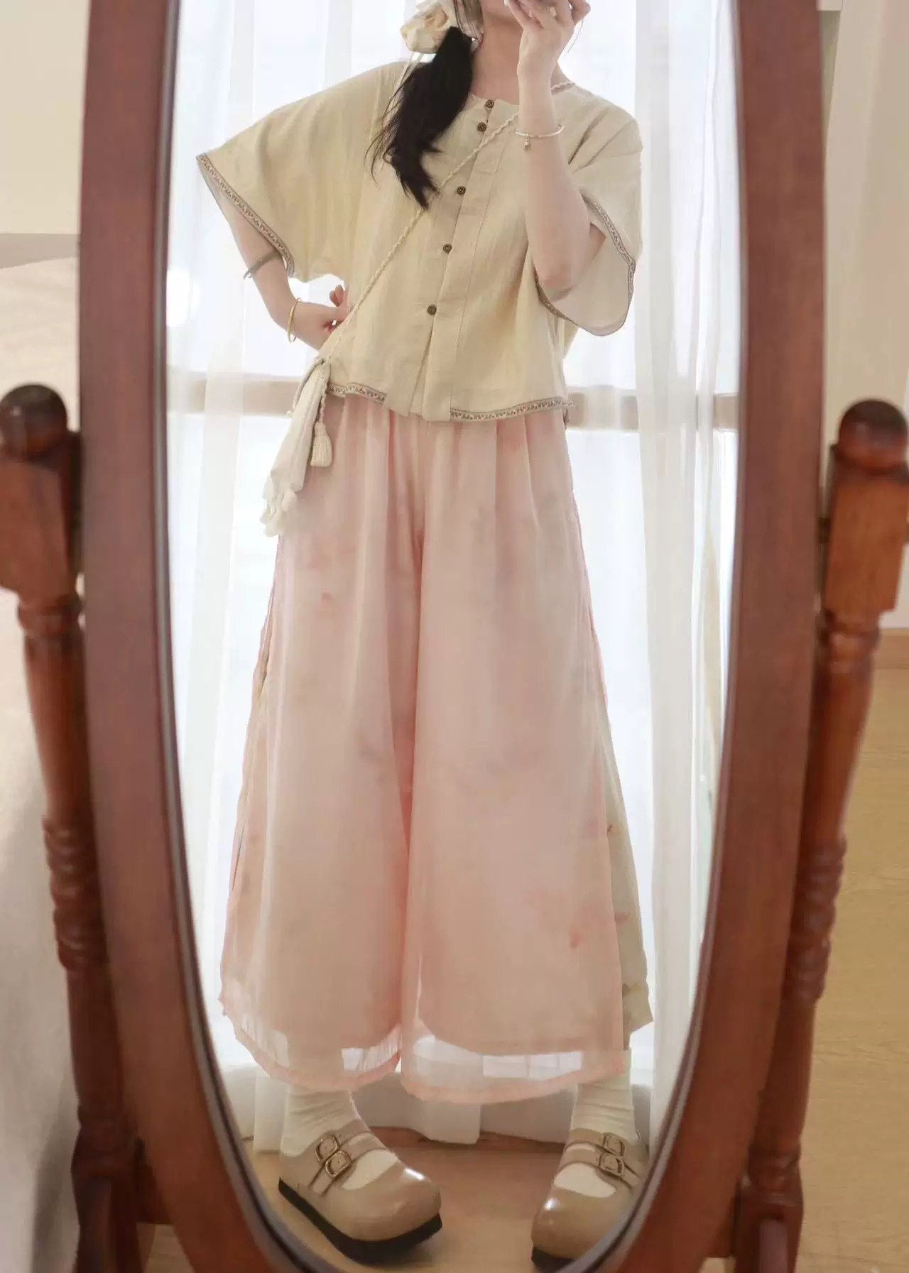 Peach Creek | 2-Piece Plus Pants Set (桃溪)