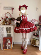 Paper Shell Cake - Summer Sweet Lolita JSK Dress, Delicate Bows