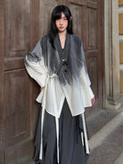 New Chinese Style Tie Dye Long Sleeve Cardigan