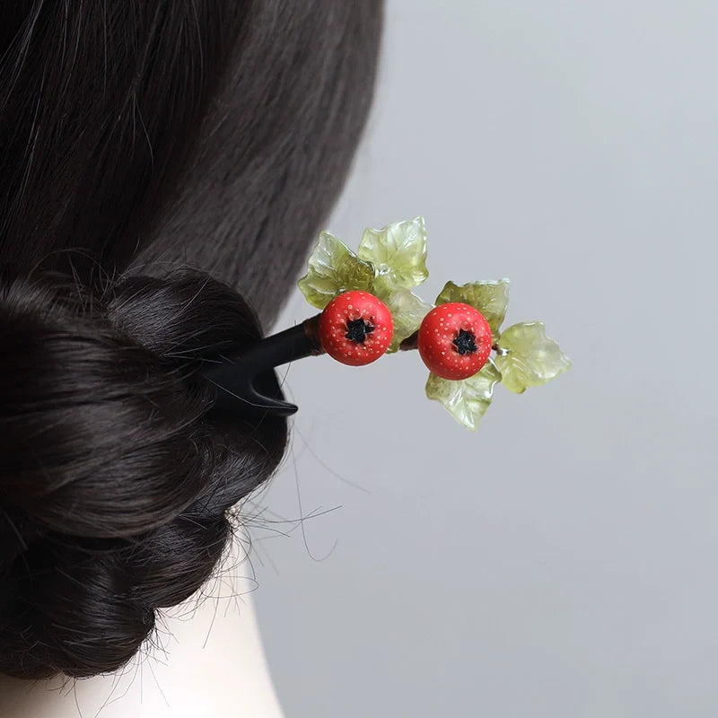 Hawthorn Fruit Hair Stick | Hanfu Hair Accessory