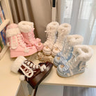 Cherry Snow Bunny Ears - Winter Sweet Lolita Boots, Bunny Ears
