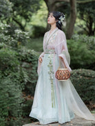 Wei Jin Dynasty Qiyao Ruqun Hanfu | Pine 绿萍