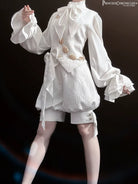 Rabbit Hunting White Moonlight - Retro Ouji Lolita White Vest